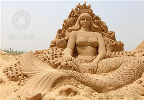 秦皇島沙雕，用細(xì)沙述說故事「賽北冰雕」