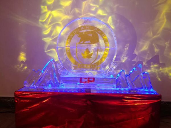 冰雕logo香檳塔 冰雕logo香檳塔